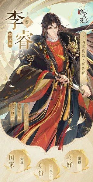 摇光录乱世公主名士李睿介绍