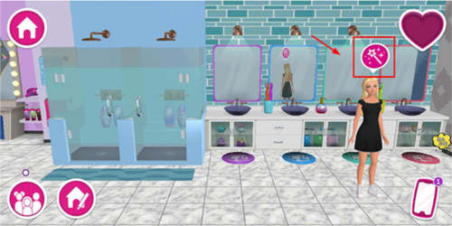 芭比梦想豪宅怎么换装1