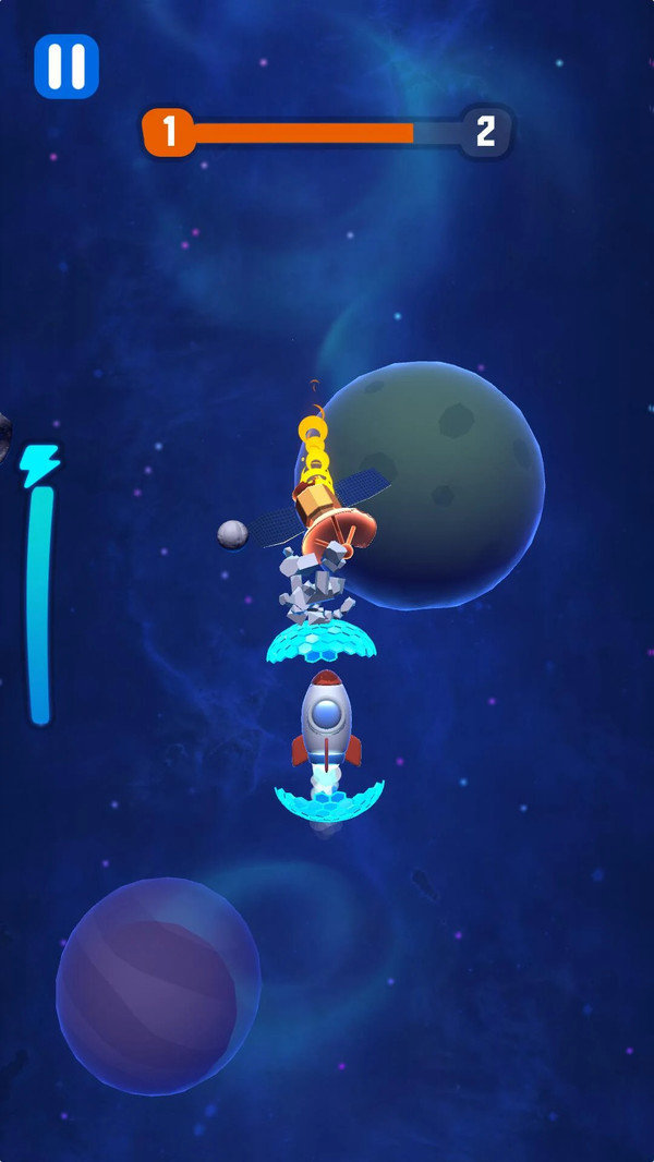 火箭挡陨石游戏截图